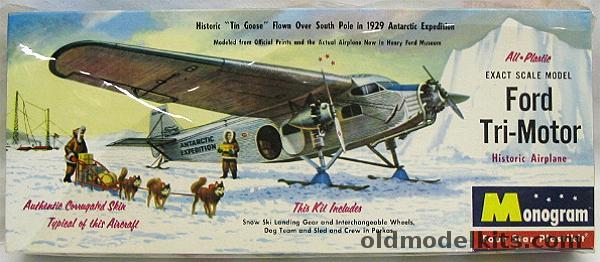 Monogram 1/77 Ford Tri-Motor Antarctic with Skis - Four Star Issue, PA15-98 plastic model kit